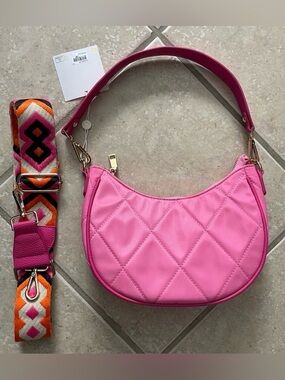 Shiraleah Kendra Crossbody Bag Bright Pink